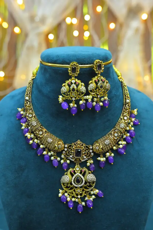 NECK - Violet Beads